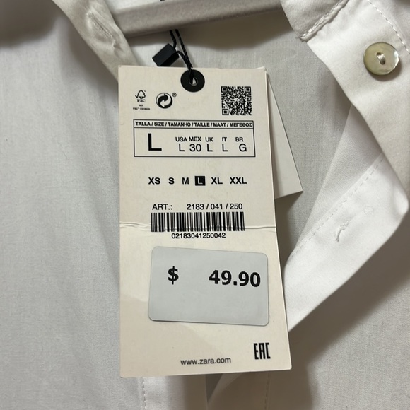 Gorgeous classy white zara dress - Picture 6 of 8